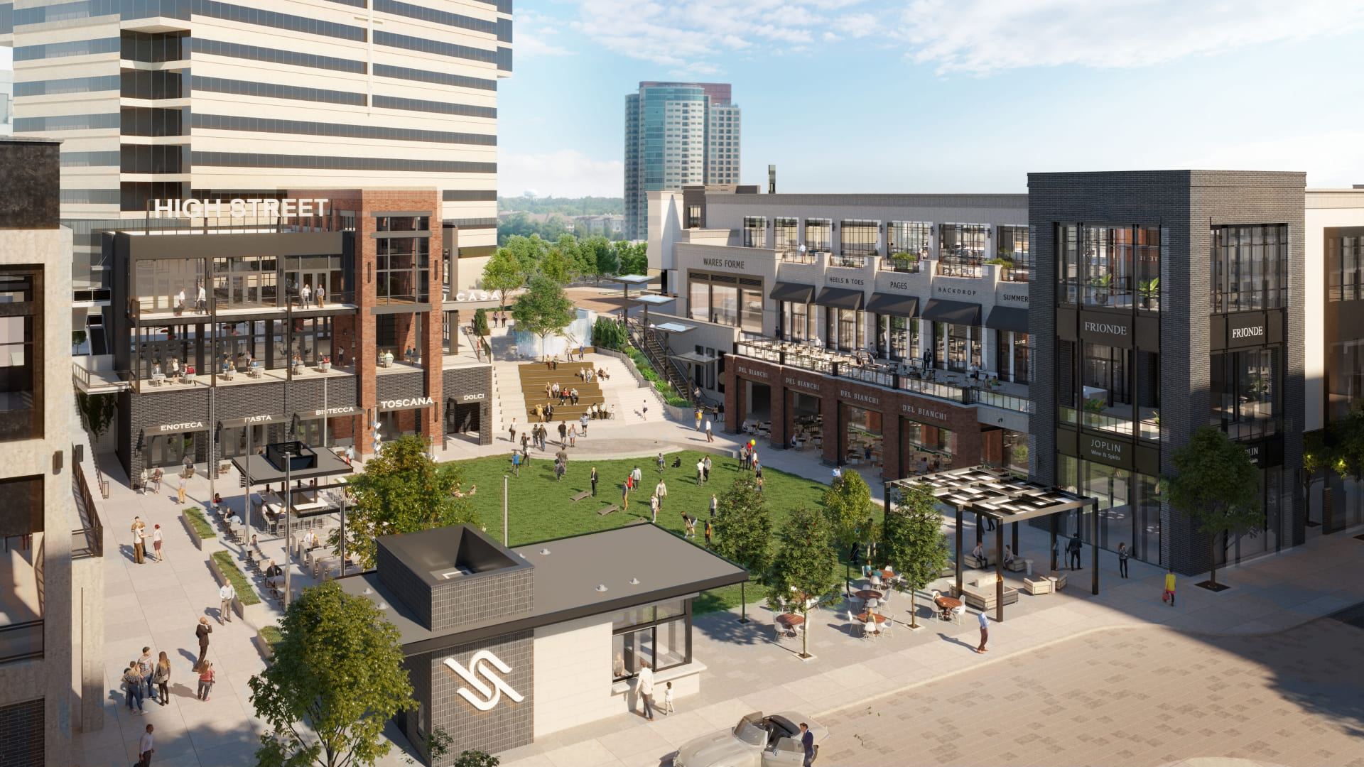 High Street Atlanta exterior overlook courtyard