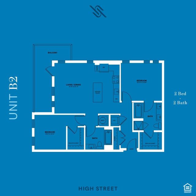 High Street Apartments offers 16 different floor plans, including studios, one-bedroom and two-bedroom layouts, and residents can even choose their unit and price point based on balcony size and orientation, cabinetry colors, built-in desks, standalone tubs and more! Each home also features expansive light-filled rooms and elegant materials, such as a gourmet kitchen with quartz countertops, stainless steel appliances, porcelain tile backsplash and an island for entertaining.